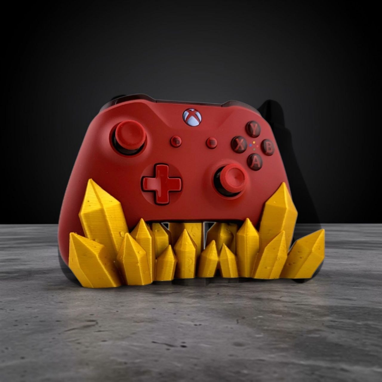Srojak na kontroler Xbox Kryształy 3D Stylowy Stojak Diamond Złota