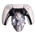 Stojak Uchwyt na Pad PS5 Czaszka Low Poly SREBRNY