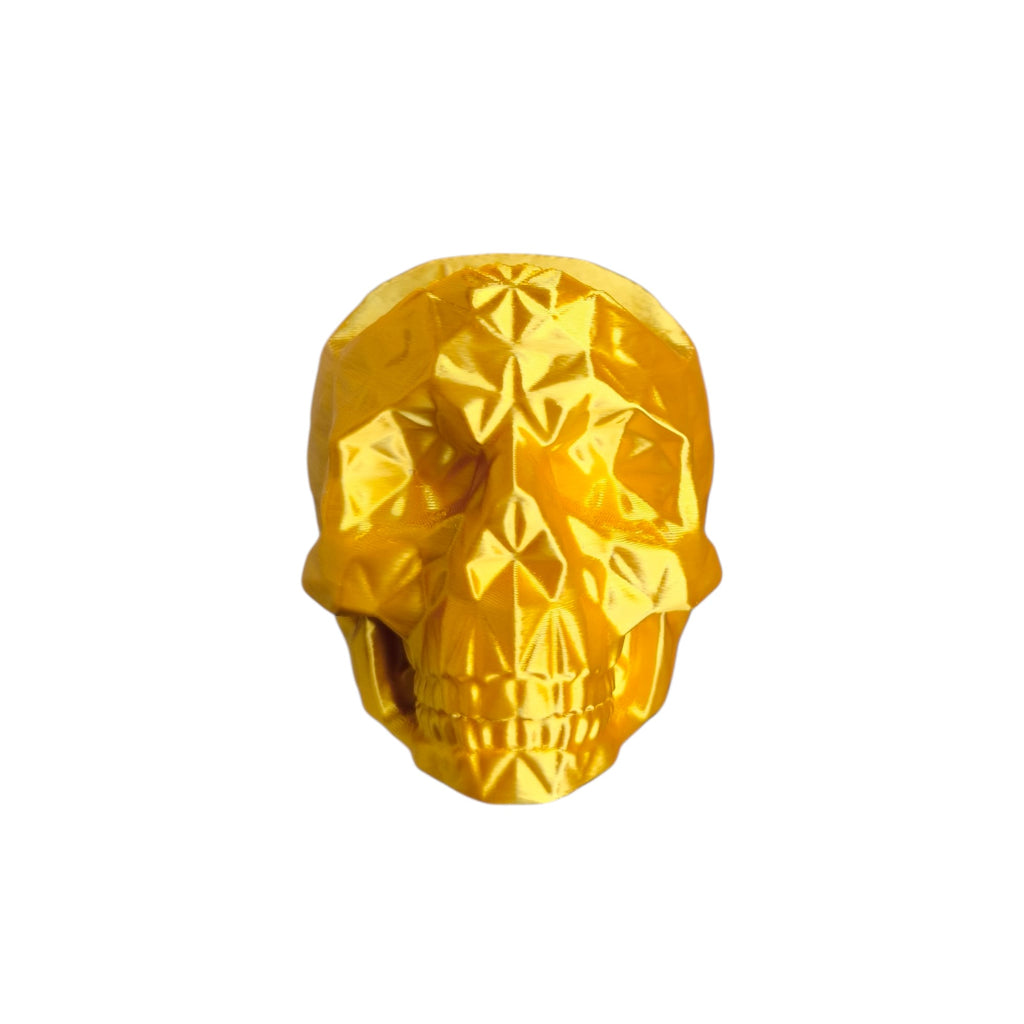 Stojak na Pada PS5 DualSense Czaszka low poly ZŁOTY