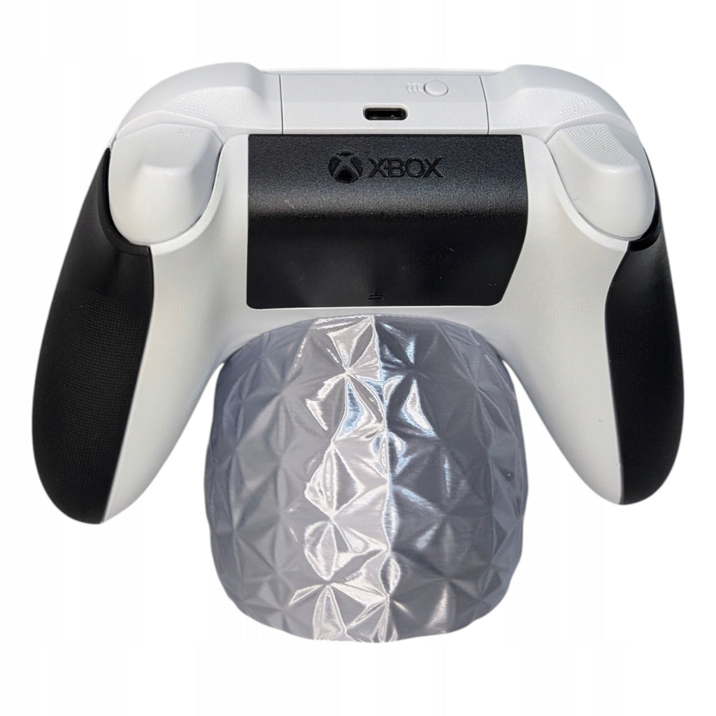 Stojak na pad Xbox Czaszka Low Poly Srebrny