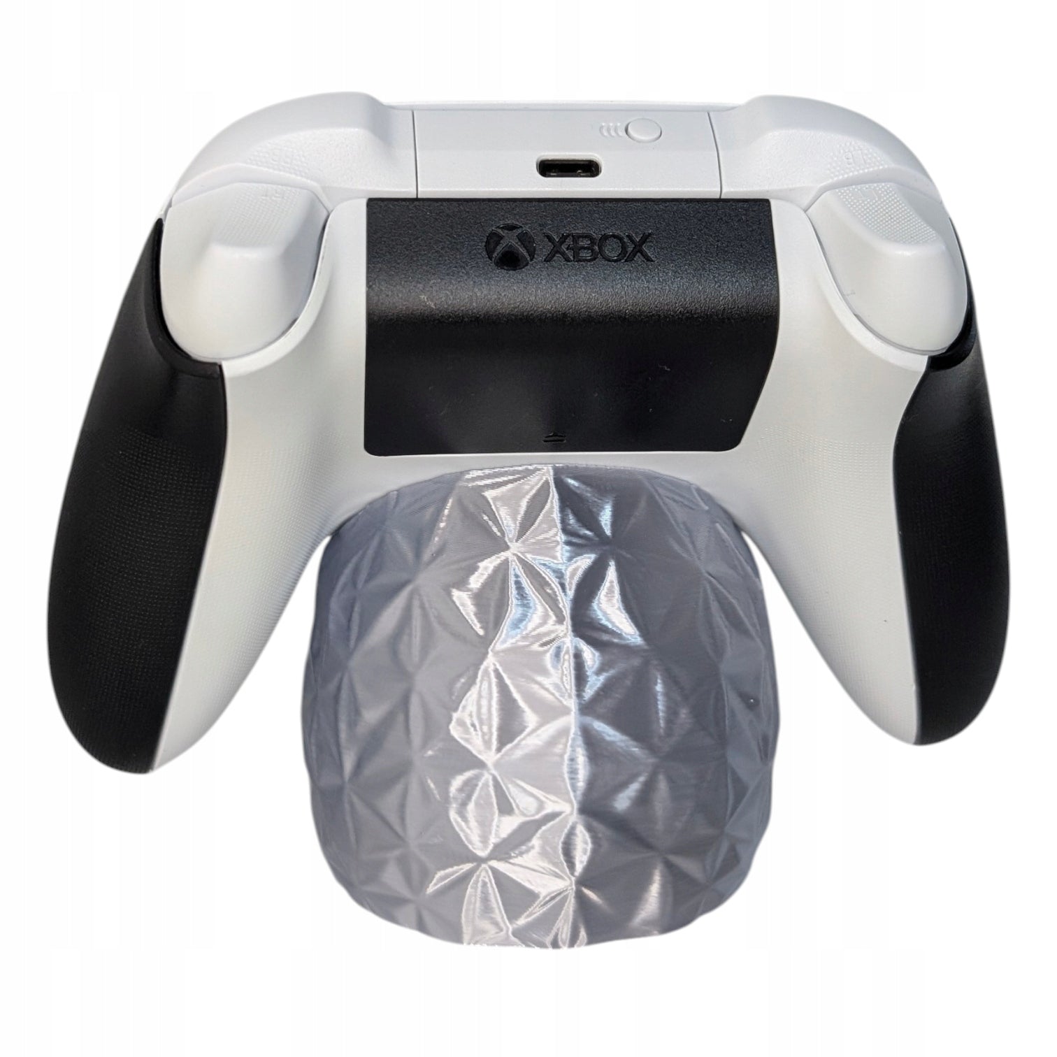 Stojak na pad Xbox Czaszka Low Poly Srebrny