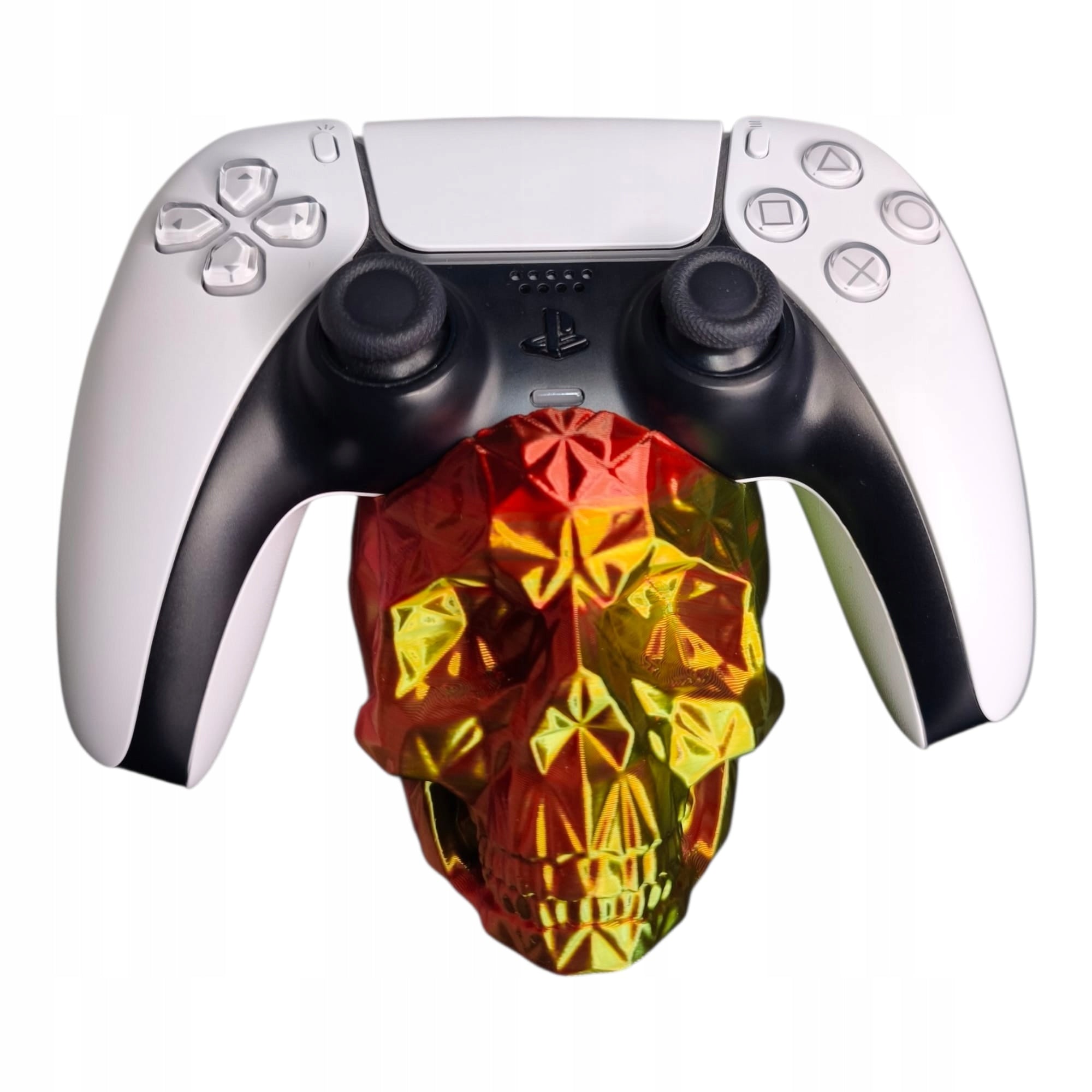 Stojak na Pada PS5 DualSense Czaszka low poly GRADIENT