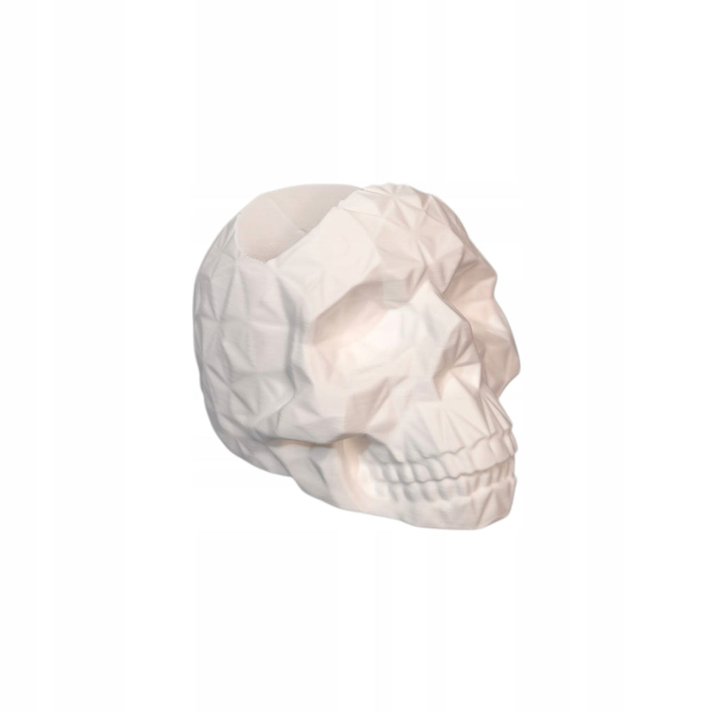 Stojak na pada PS5 Czaszka low poly BIAŁY