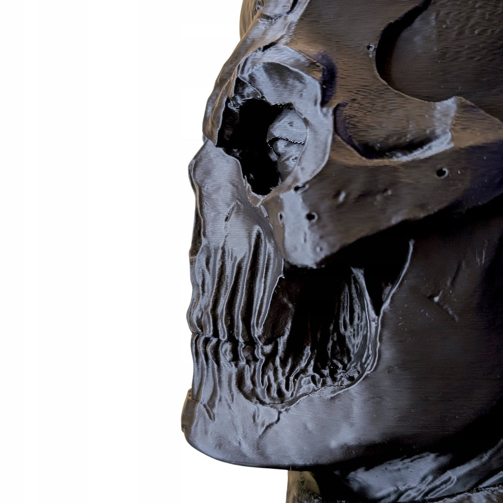 Stojak na Słuchawki Czaszka Tactical Ghost Mroczny Uchwyt Gamingowy 3D 26cm