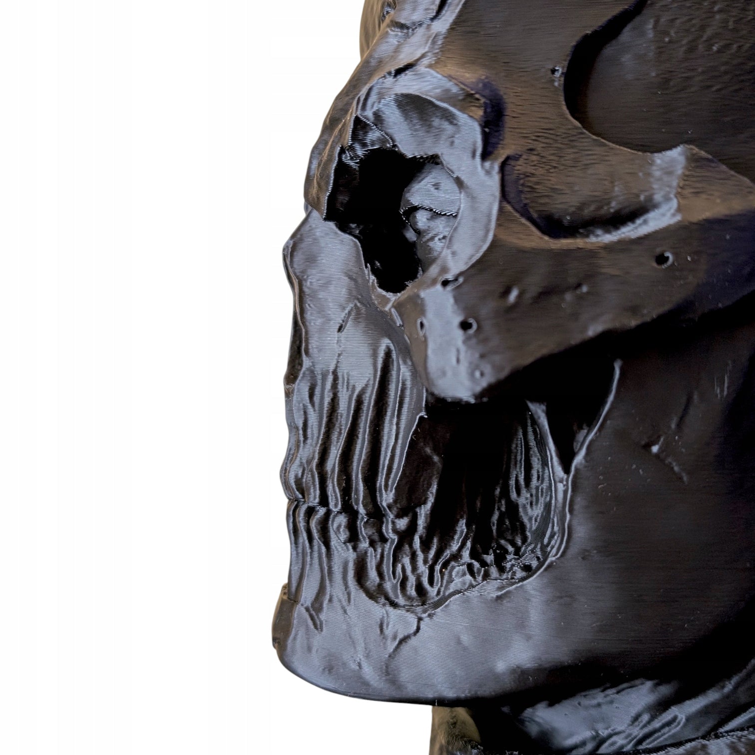 Stojak na Słuchawki Czaszka Tactical Ghost Mroczny Uchwyt Gamingowy 3D 26cm
