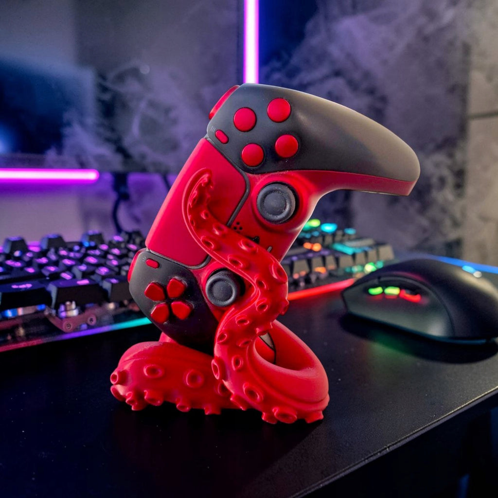 Uchwyt Stojak na Pad PS5 Octopus MACKA czerwona