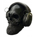 Stojak na Słuchawki Czaszka z Brodą Hipster Skull Gaming Holder 3D Czarna