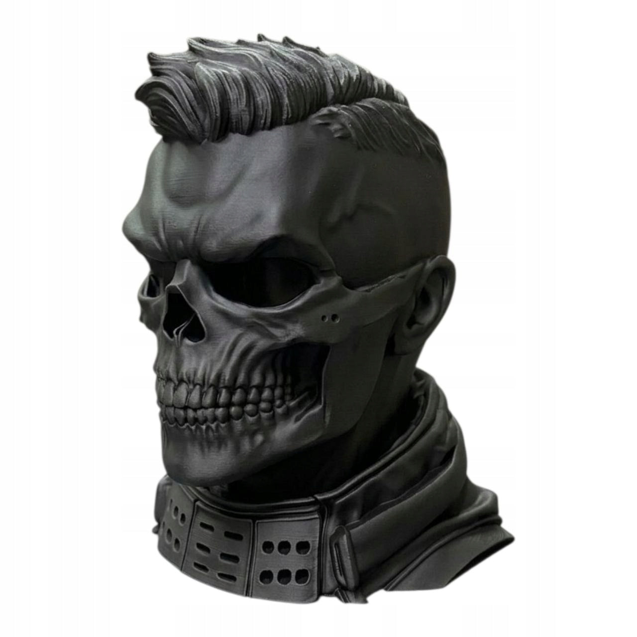 Stojak na Słuchawki CZASZKA GHOST Gamingowy Organizer 3D CZARNY