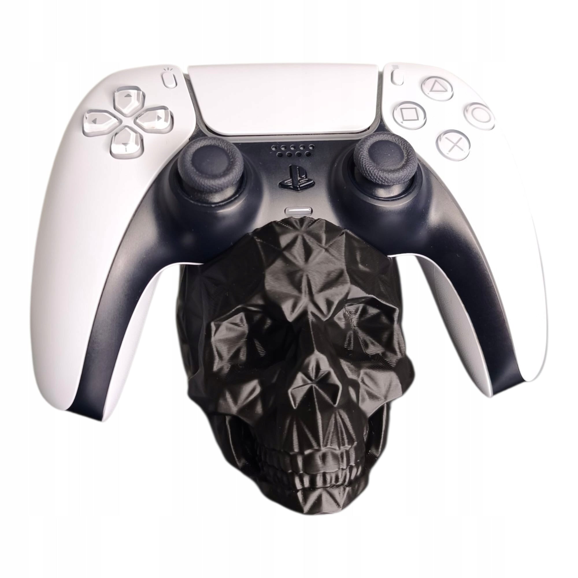 Stojak Uchwyt na Pad PS5 Czaszka Low Poly CZARNY