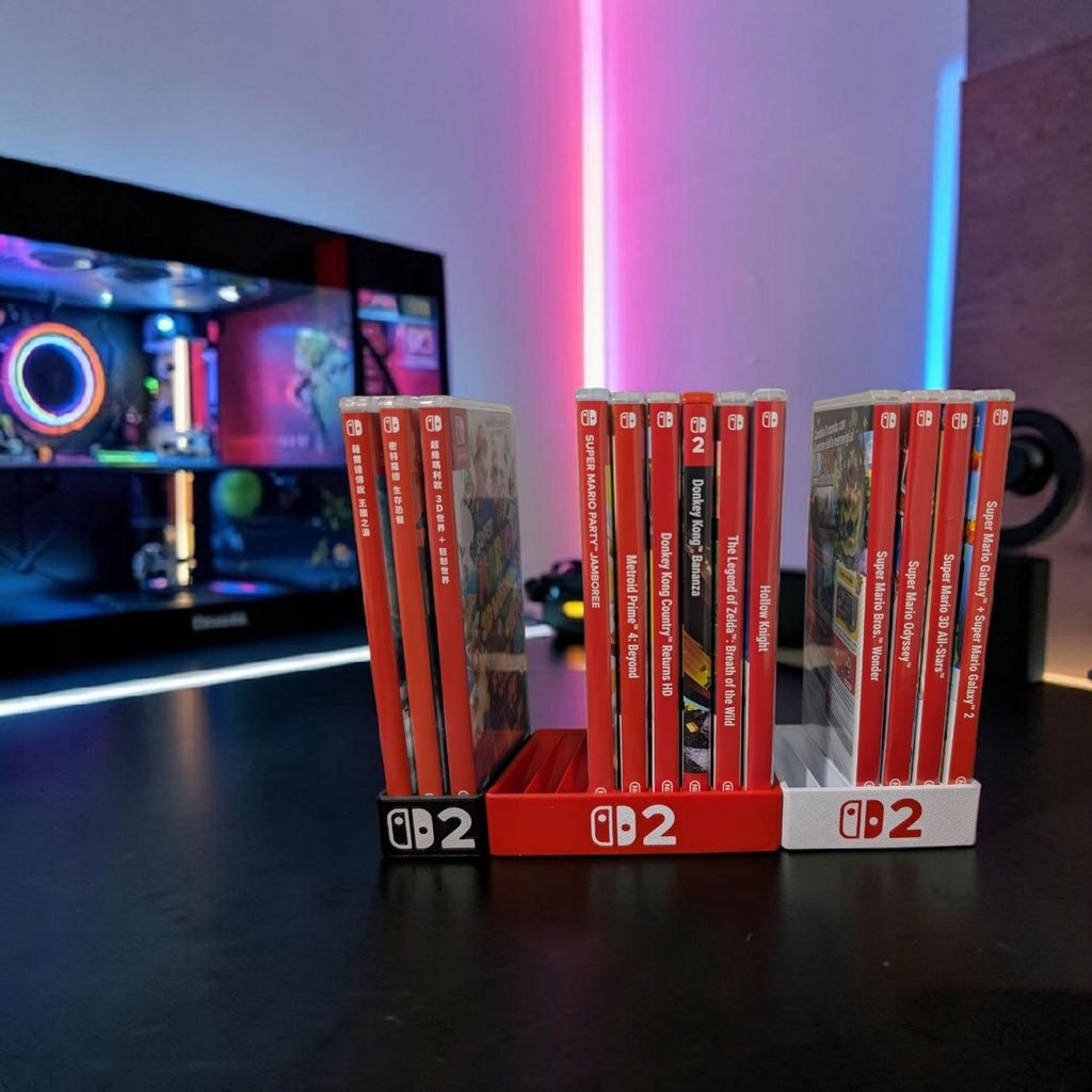 3 Sztuki Organizerów na Gry Nintendo Switch CZERWONY/CZARNY/BIAŁY
