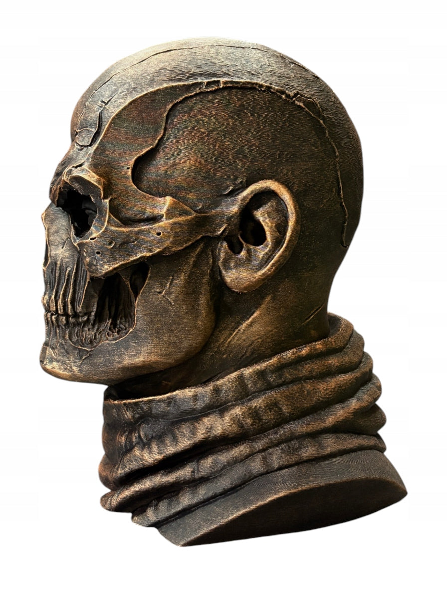 Stojak na Słuchawki Czaszka Skull Ręcznie Malowany Uchwyt CZARNY ZŁOTY