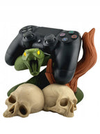 Stojak na Pada PS4 Wąż i Czaszki Gamingowa Figurka 3D