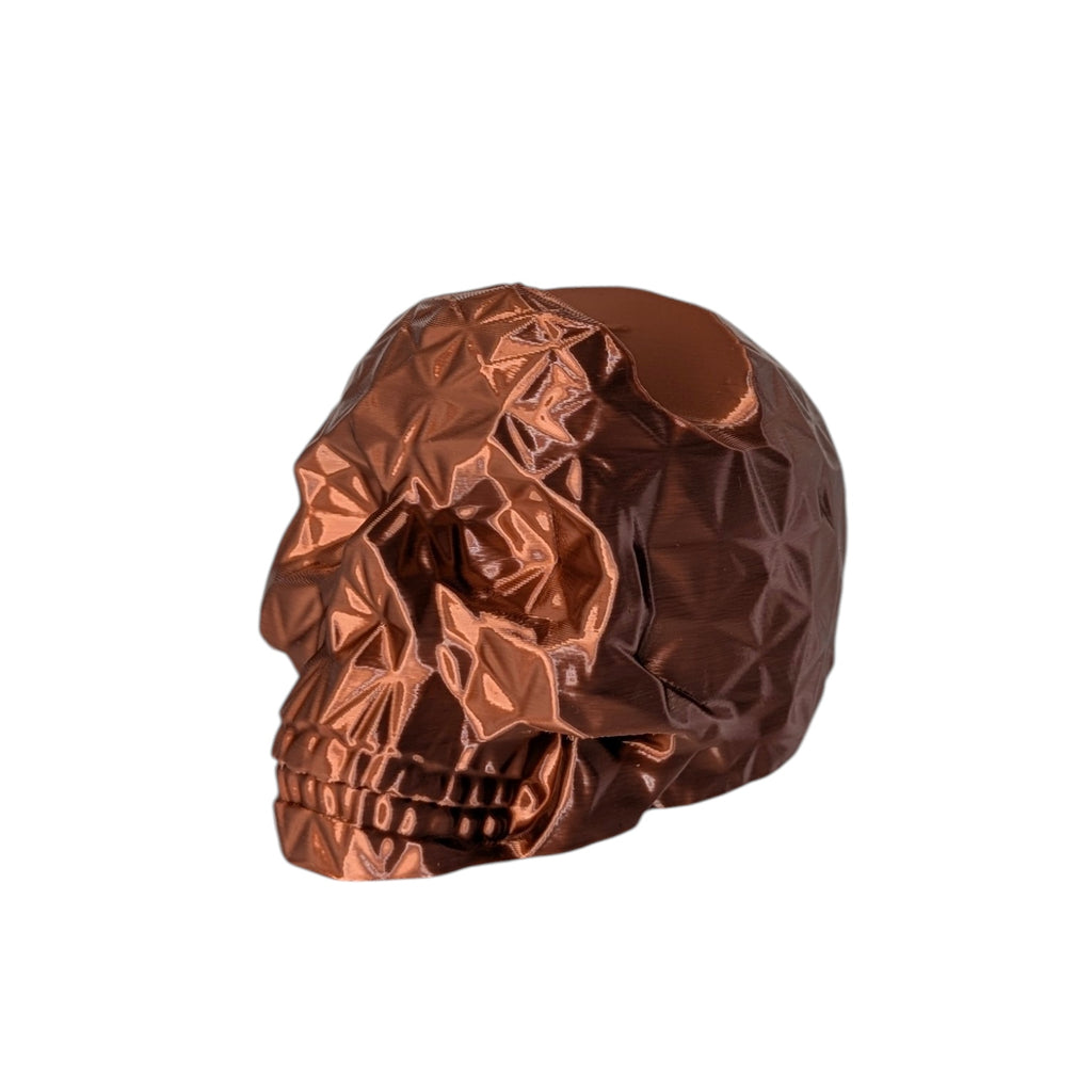 Stojak na pad Xbox Czaszka Low Poly MIEDZIANY