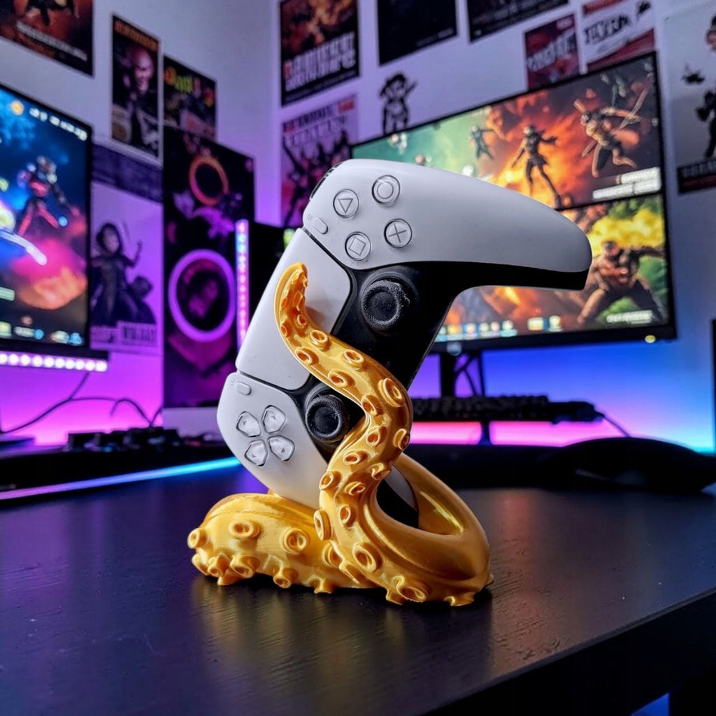 Uchwyt Stojak na Pad PS5 Octopus MACKA złota