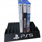 Stojak na Gry PS5 Organizer - Uchwyt na 10 Pudełek Czarny