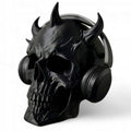 Stojak na Słuchawki CZASZKA Demona Skull Gamer CZARNY