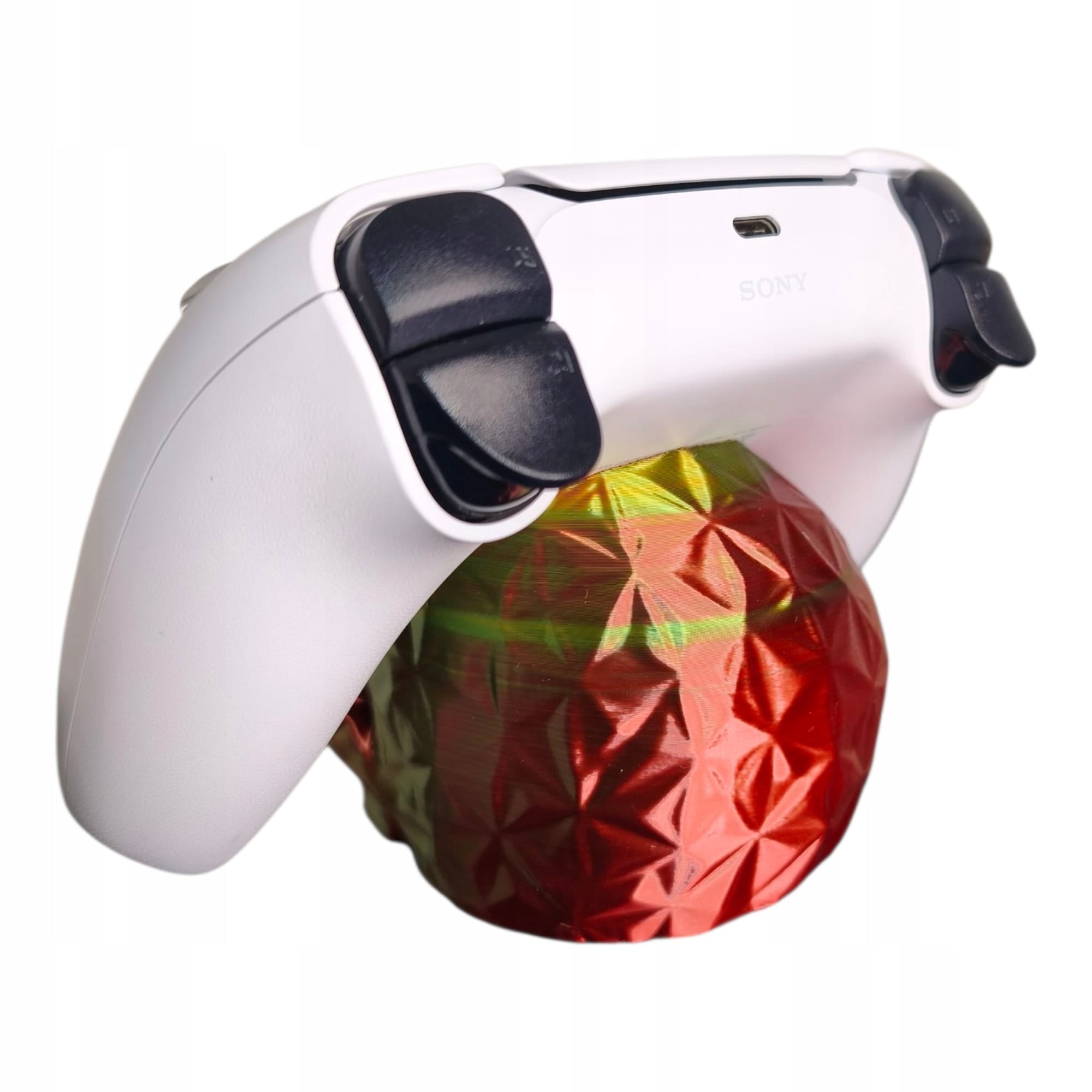 Stojak na Pada PS5 DualSense Czaszka low poly GRADIENT