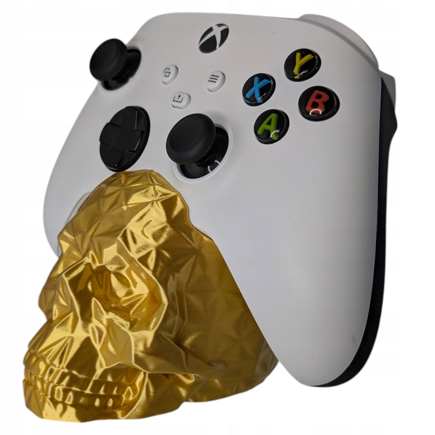 Stojak na pad Xbox Złota Czaszka Low Poly
