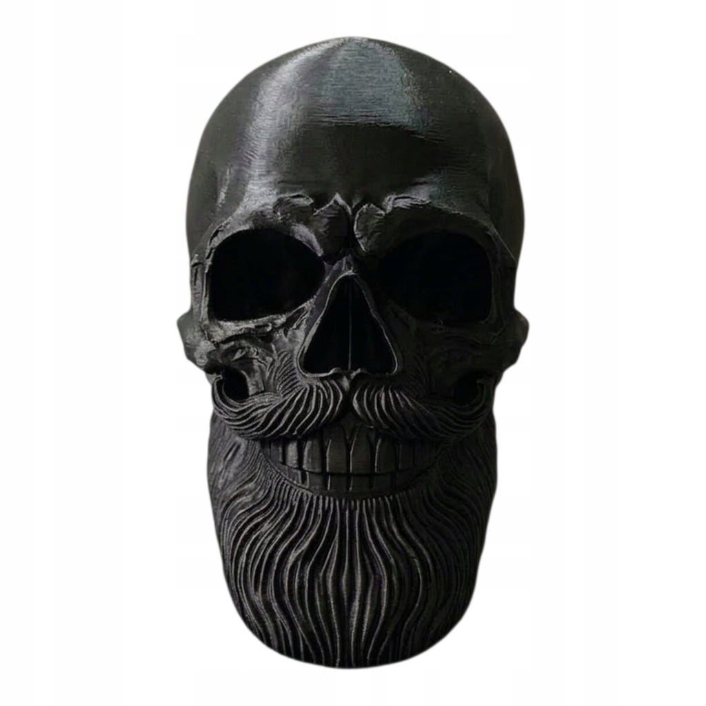Stojak na Słuchawki Czaszka z Brodą Hipster Skull Gaming Holder 3D Czarna