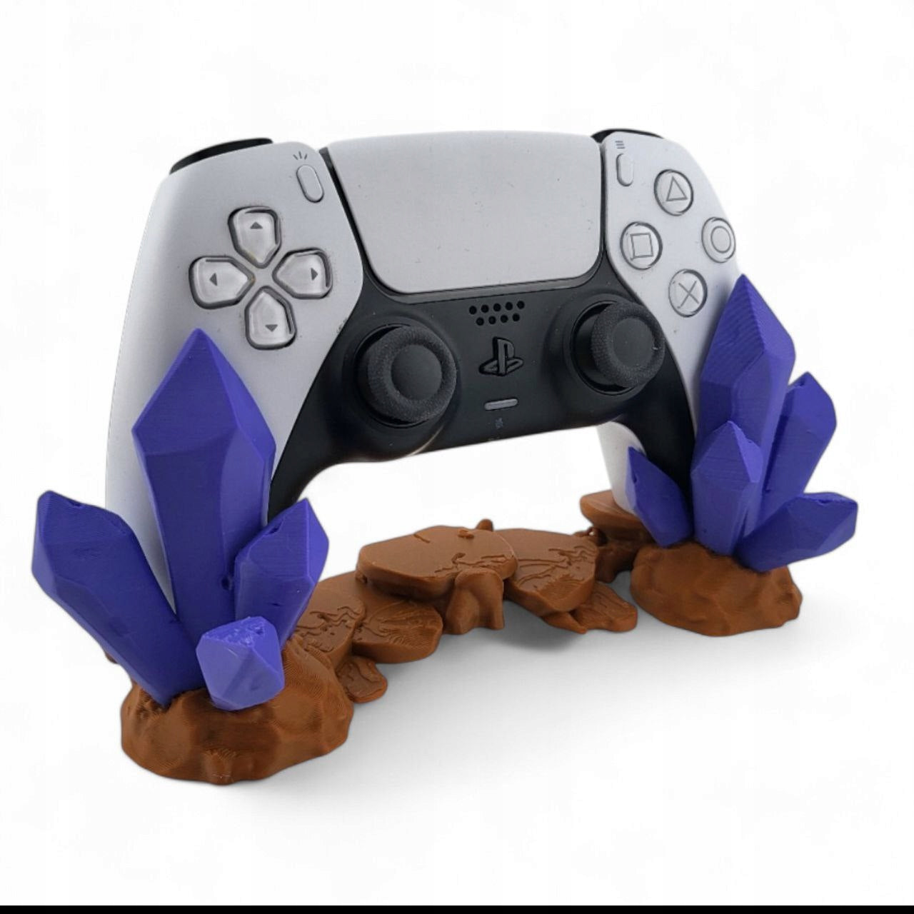 Stojak na Pada PS5 Magiczne Kryształy Uchwyt FIOLETOWY