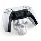 Stojak na Pad PS5 Uchwyt Czaszka Skull 3D BIAŁY