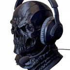 Stojak na Słuchawki Czaszka Tactical Ghost Mroczny Uchwyt Gamingowy 3D 26cm
