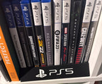 Stojak na Gry PS5 Organizer - Uchwyt na 10 Pudełek Czarny