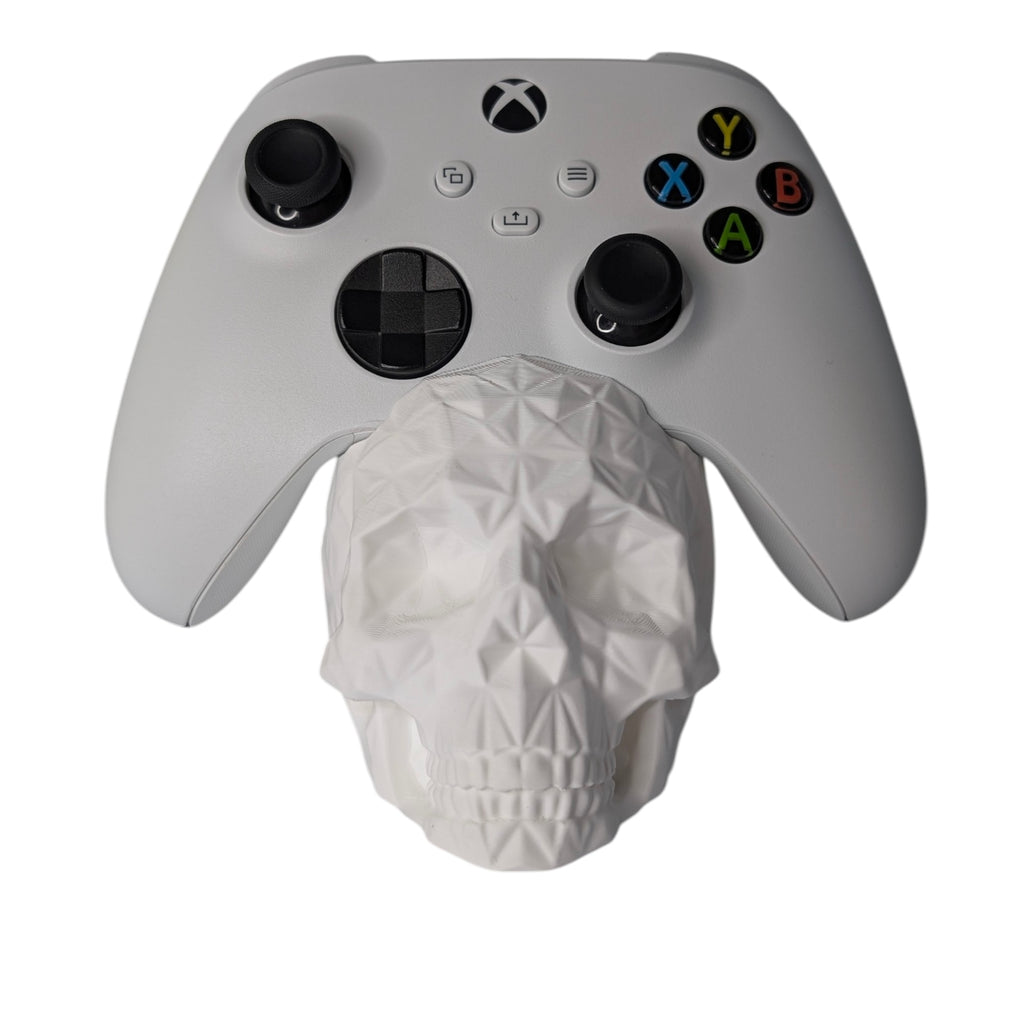 Stojak na pad Xbox Czaszka Low Poly Biały
