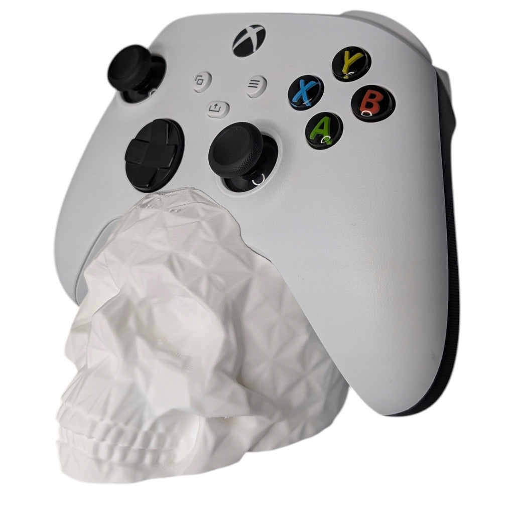 Stojak na pad Xbox Czaszka Low Poly Biały