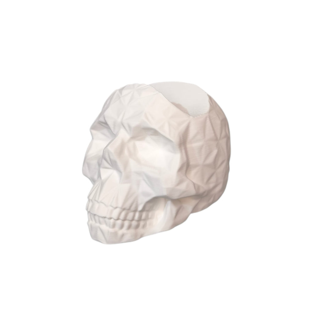 Stojak na pada PS5 Czaszka low poly BIAŁY