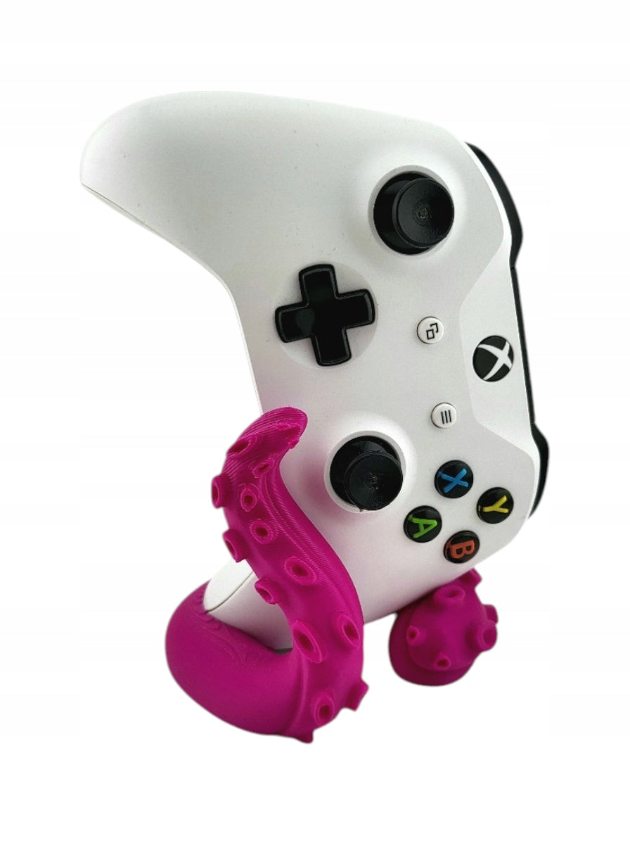 Stojak na Pada Xbox Macki Krakena Uchwyt Gamingowy Różowy