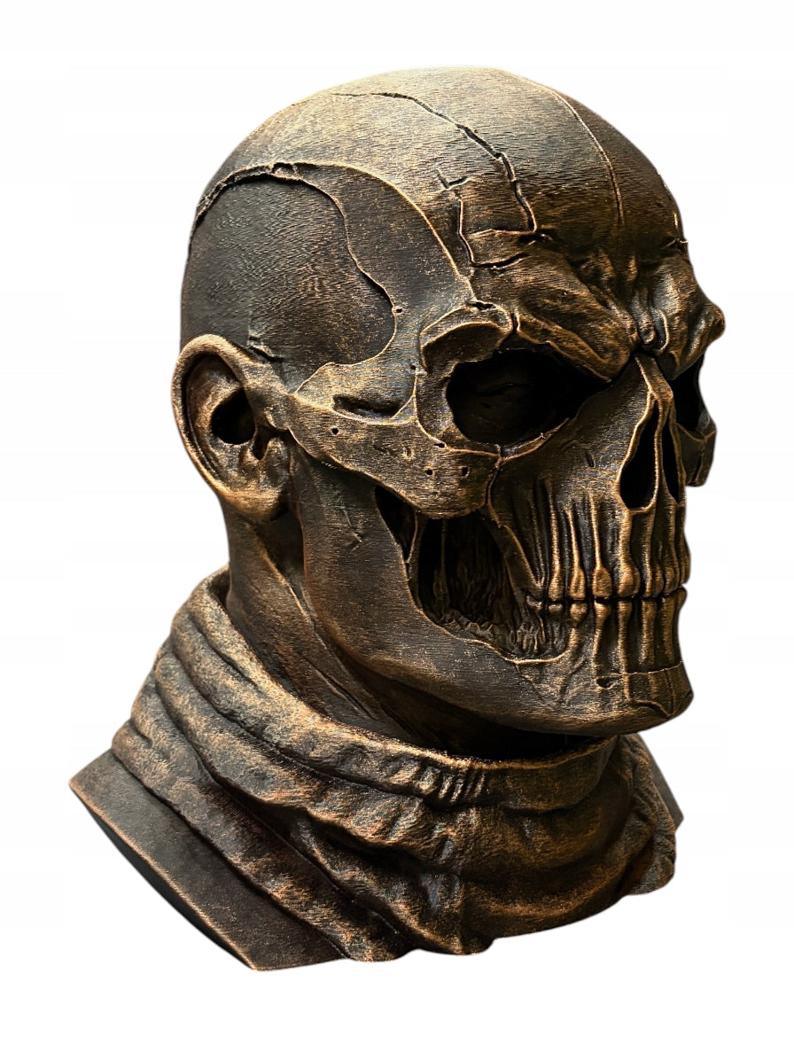 Stojak na Słuchawki Czaszka Skull Ręcznie Malowany Uchwyt CZARNY ZŁOTY