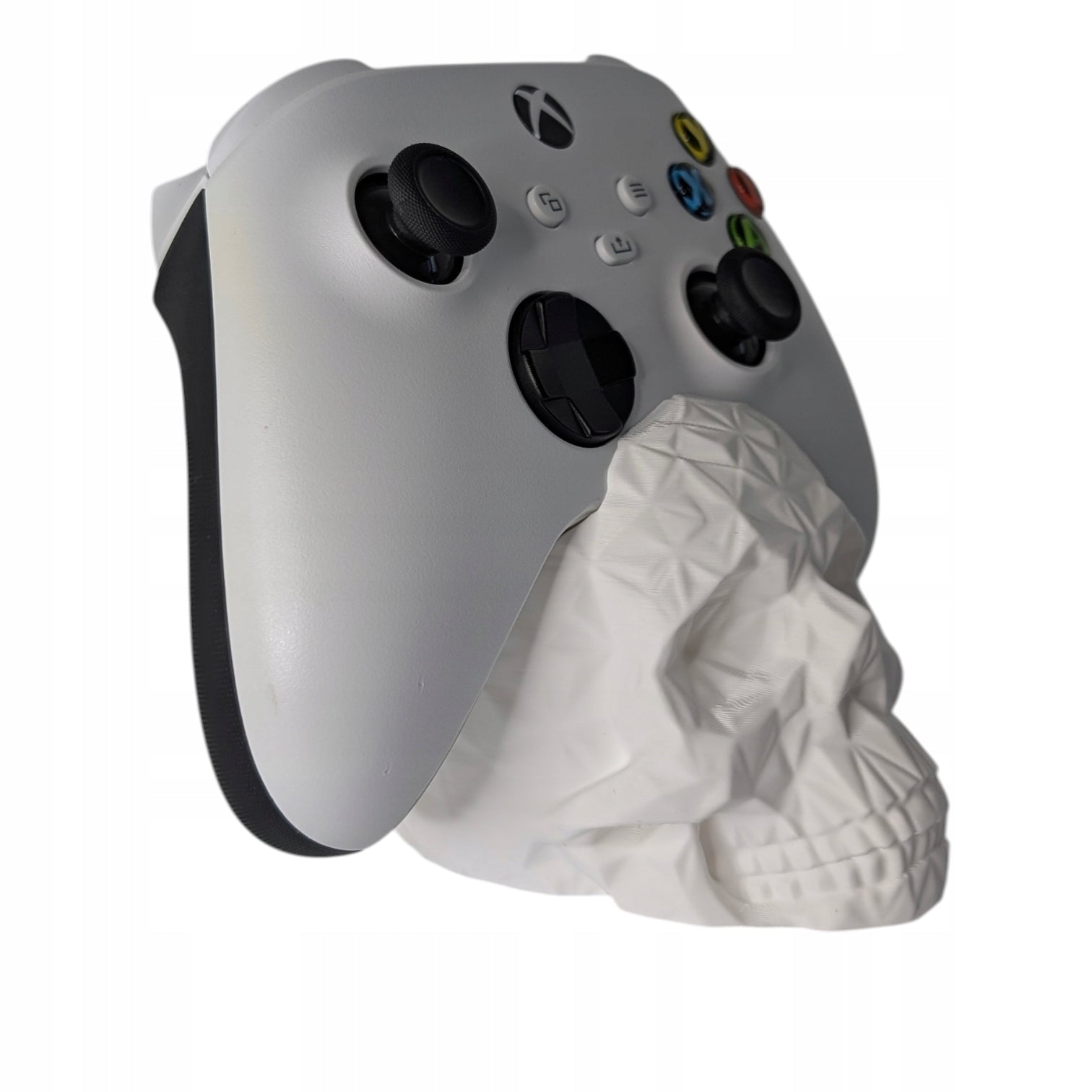 Stojak na pad Xbox Czaszka Low Poly Biały