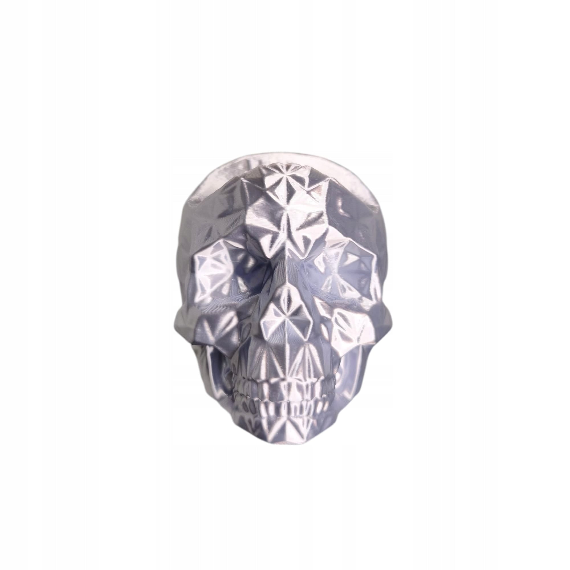 Stojak Uchwyt na Pad PS5 Czaszka Low Poly SREBRNY