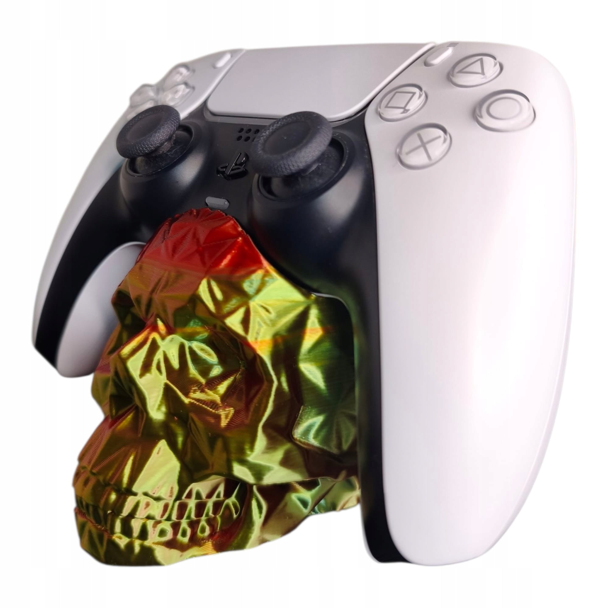 Stojak na Pada PS5 DualSense Czaszka low poly GRADIENT