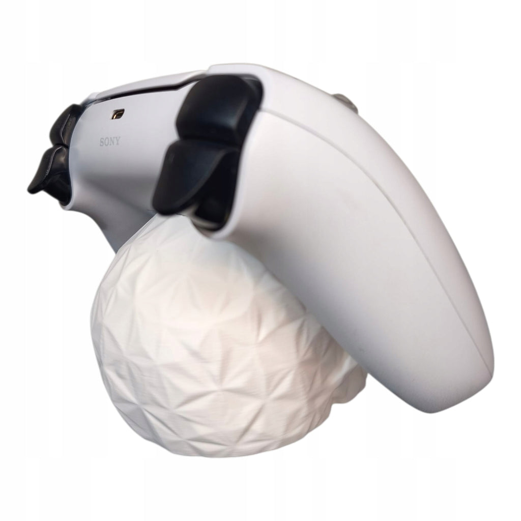 Stojak na pada PS5 Czaszka low poly BIAŁY