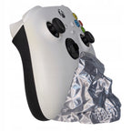 Stojak na pad Xbox Czaszka Low Poly Srebrny