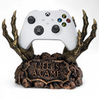 Stojak na pada Xbox LIFE IS A GAME PAZURY DEMONA Antyczny Brąz Złoto