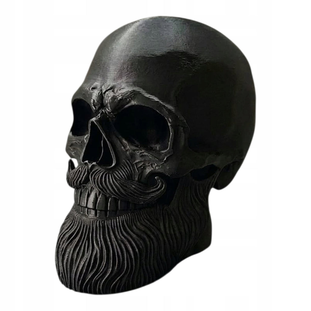Stojak na Słuchawki Czaszka z Brodą Hipster Skull Gaming Holder 3D Czarna