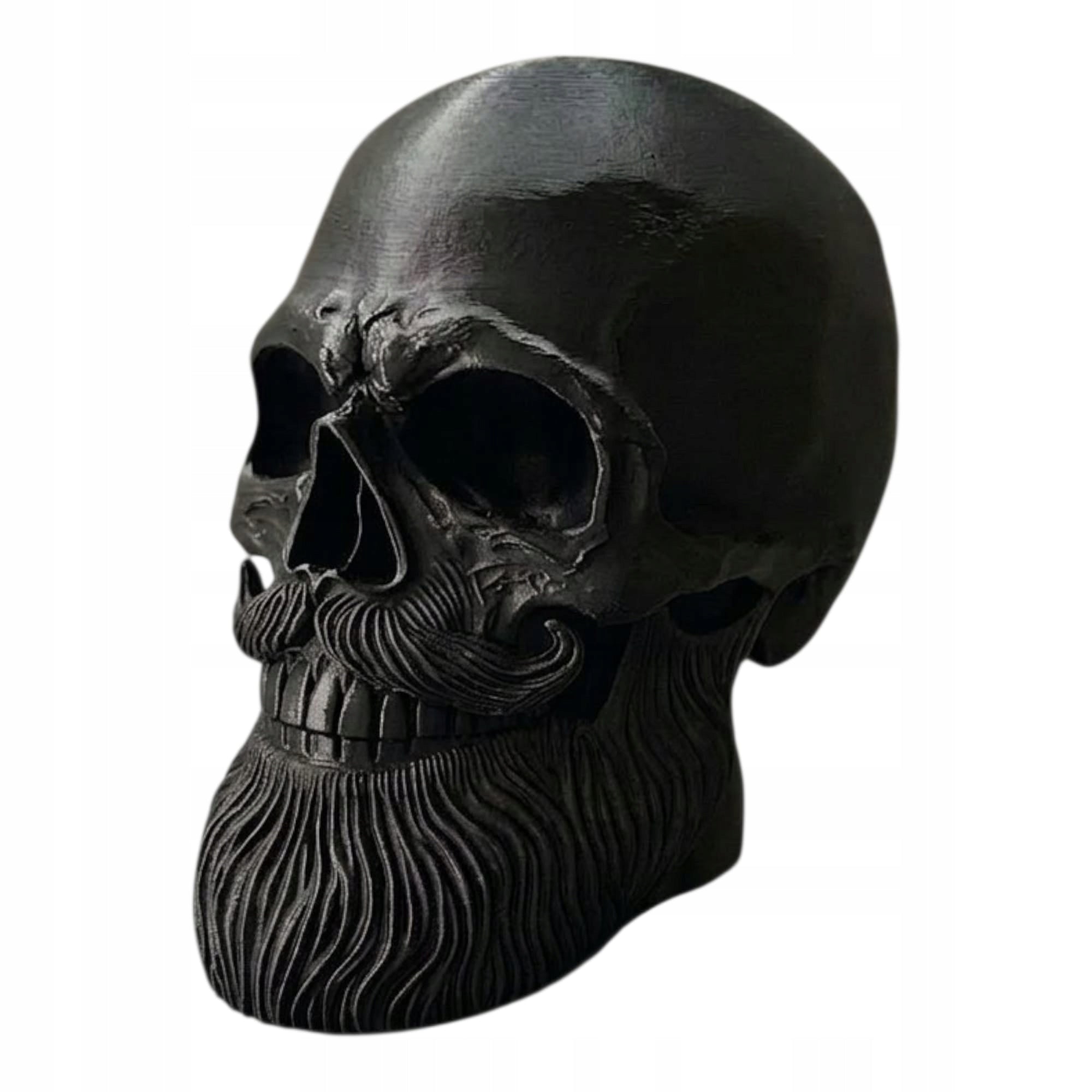 Stojak na Słuchawki Czaszka z Brodą Hipster Skull Gaming Holder 3D Czarna
