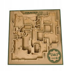 Obraz 3D Mapa Dust II Counter Strike 2 Taktyczna Makieta CS2, CS GO 23cm.