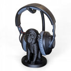 Uniwersalny Stojak na słuchawki MAŁPA Śmieszny Uchwyt Gamingowy CZARNY
