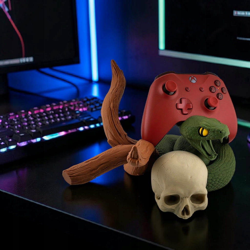 Stojak na pada Xbox Żmija Czaszka 3D OLIWKOWY KHAKI