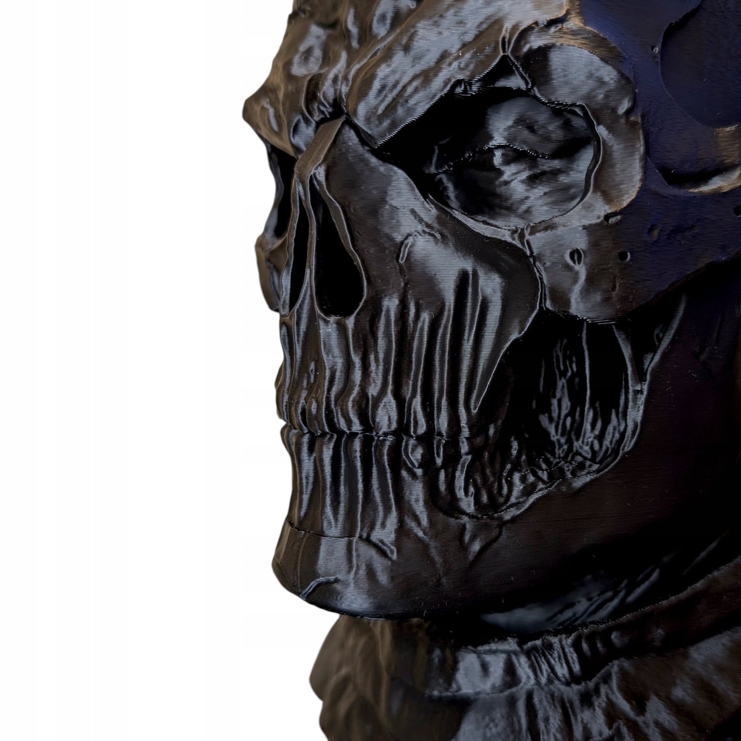Stojak na Słuchawki Czaszka Tactical Ghost Mroczny Uchwyt Gamingowy 3D 26cm