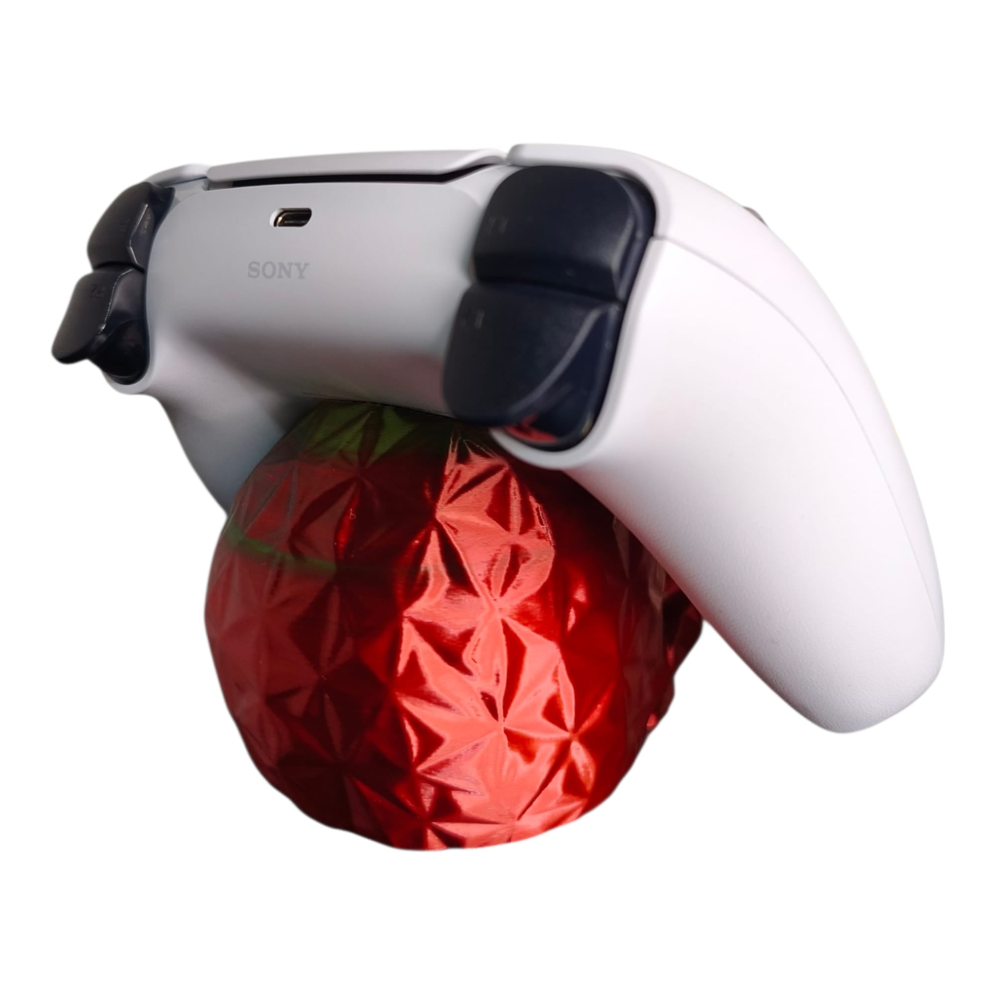 Stojak na Pada PS5 DualSense Czaszka low poly GRADIENT
