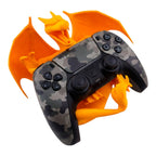 Stojak Uchwyt na Pad PS5 Smok 3D Pomarańczowy