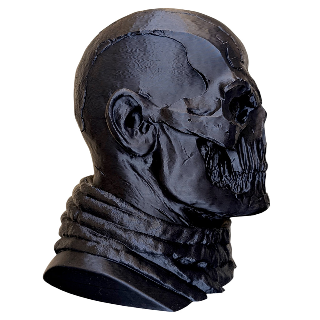 Stojak na Słuchawki Czaszka Tactical Ghost Mroczny Uchwyt Gamingowy 3D 26cm